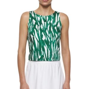 Milly Sleeveless Brushstroke Crop Top